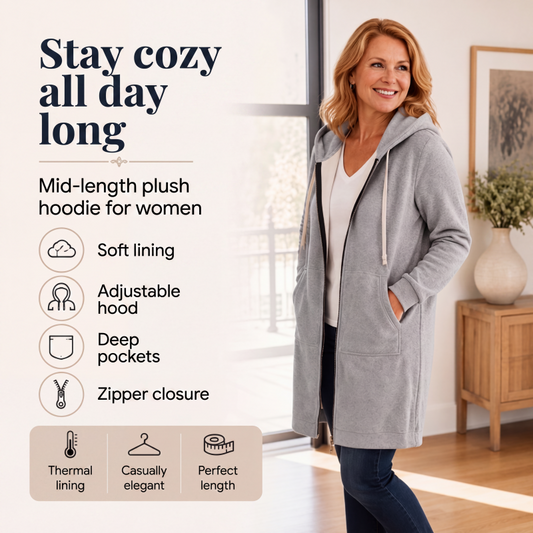 📢📢This Week's Special Price: ￡12.99!!🔥✨ Women's Zip-Up Fleece Hoodies